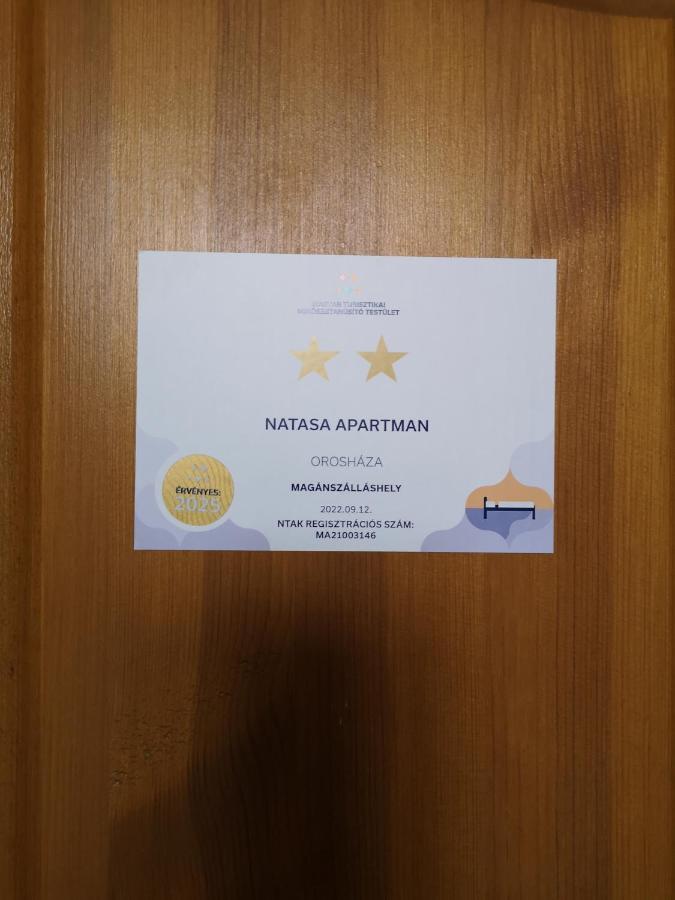 Natasa Apartman Orosháza Dış mekan fotoğraf